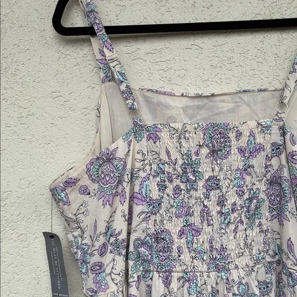 Lane Bryant Floral purple, blue and white tiered maxi dress with pockets - tags - Picture 12 of 12